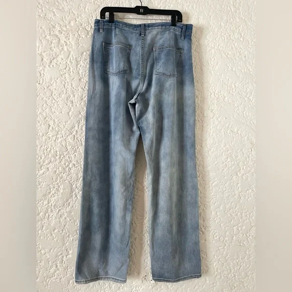 The Frankie Shop Blue Wide Leg Jeans - Picture 6 of 14
